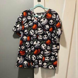 NWT Halloween Scrub Top
